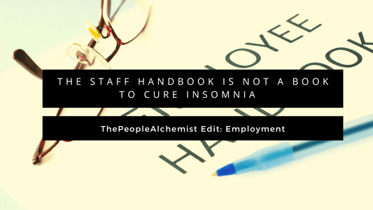 THE STAFF HANDBOOK IS NOT A BOOK TO CURE INSOMNIA