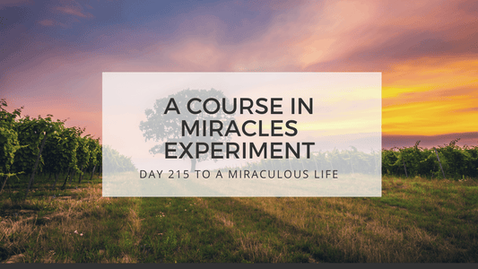 lesson 215 to a miraculous life