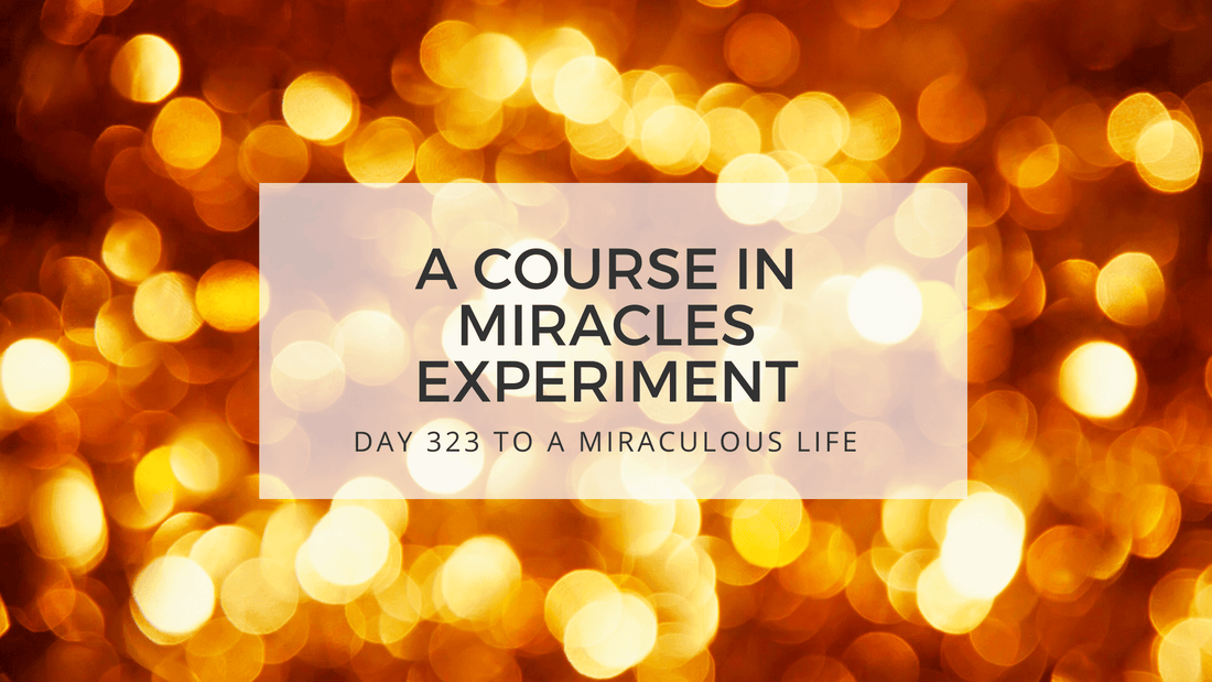 lesson 323 to a miraculous life