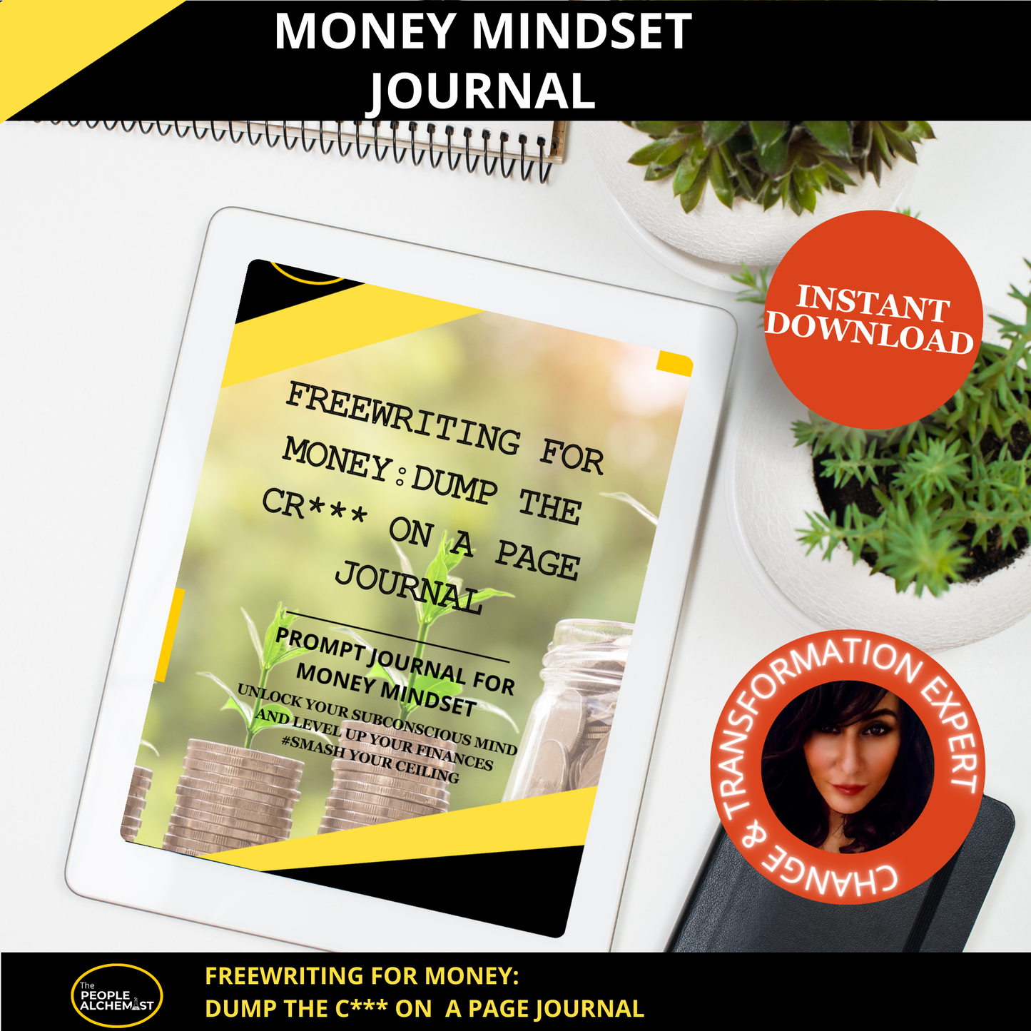 Money mindset journal, Overcome Limiting Beliefs, Attract Wealth, Guided Money Prompts for Financial Abundance Manifestation, Printable