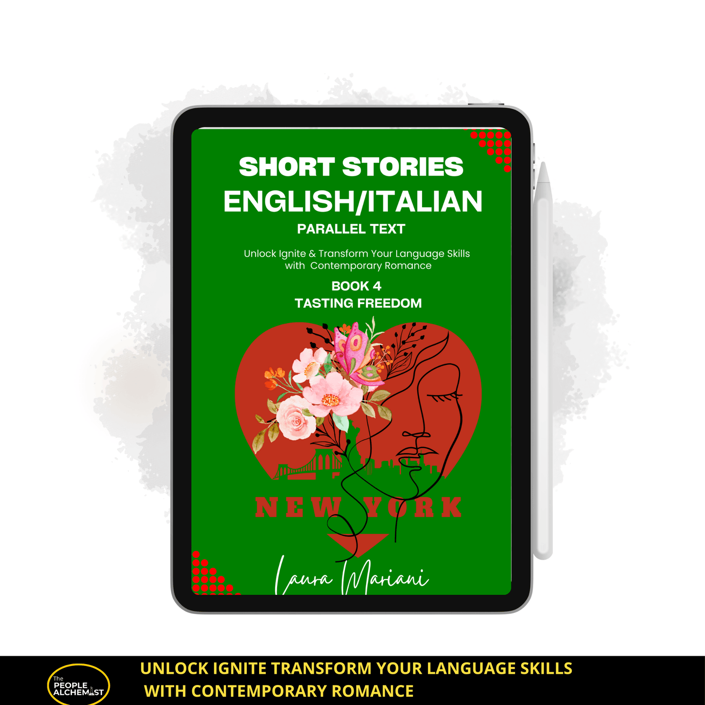 Short stories English Italian parallel text. Book 4 "Tasting freedom". Unlock ignite transform your language skills with contemporary romance